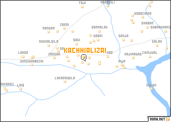 map of Kachhi Alīzai