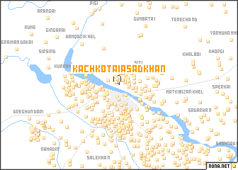 map of Kachkotai Asad Khān