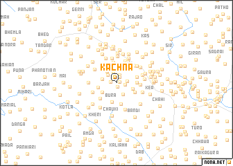 map of Kachna