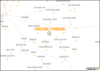map of Kacholi Thākur