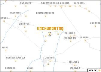 map of Kachū Rostāq