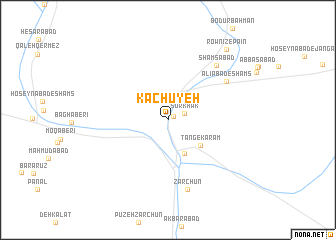 map of Kachūyeh