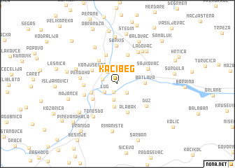 map of Kačibeg