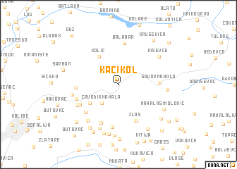 map of Kačikol