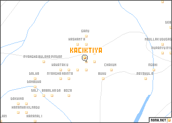 map of Kaciktiya