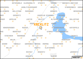 map of Käcklitz