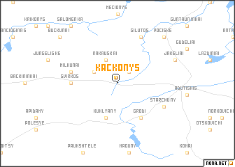 map of Kackonys