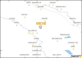 map of Käcko