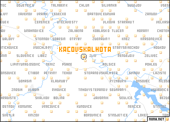 map of Kácovská Lhota