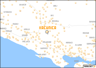map of (( Kačunica ))