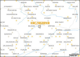 map of Kaczagórka