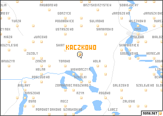 map of Kaczkowo