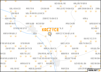 map of Kaczyce