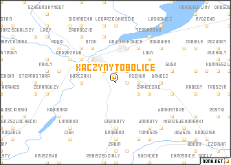 map of Kaczyny Tobolice