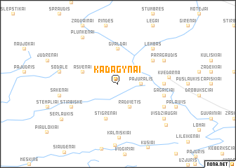 map of Kadagynai