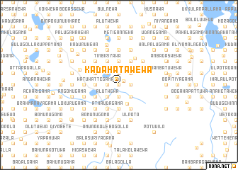 map of Kadahatawewa