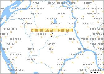 map of Kadaingsein Thongwa