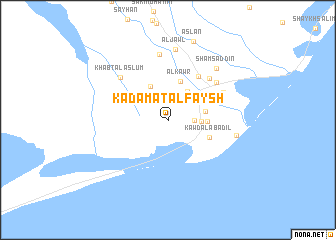 map of Kadamat al Faysh