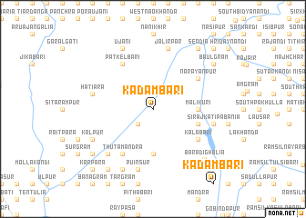 map of Kadambāri