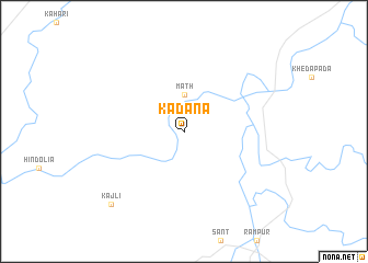 map of Kadāna