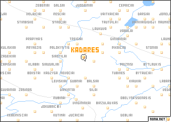 map of Kadarės