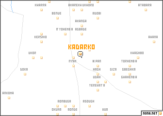 map of Kadarko