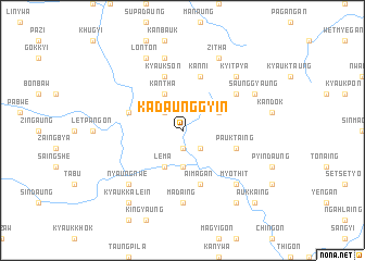 map of Kadaunggyin