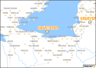 map of Kadayonan