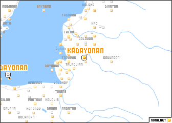 map of Kadayonan