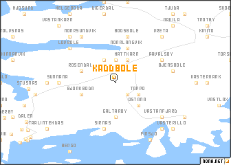 map of Kåddböle