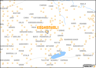 map of Kadhānwāli