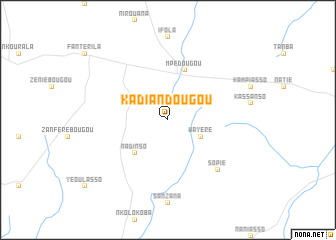 map of Kadiandougou