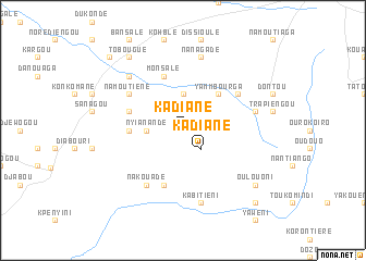 map of Kadiané