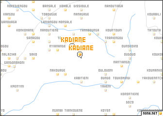 map of Kadiané