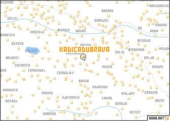 map of Kadića Dubrava