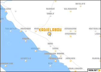 map of Kadié Labou