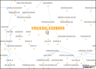 map of Kadiéoulé-Sobara
