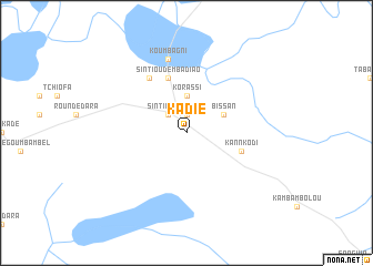 map of Kadié