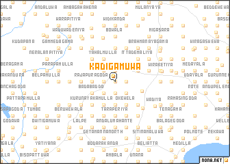 map of Kadigamuwa