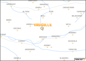 map of Kadıgüllü