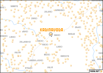 map of Kadina Voda