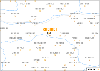 map of Kadıncı