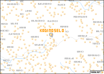 map of Kadino Selo