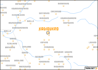 map of Kadioukro