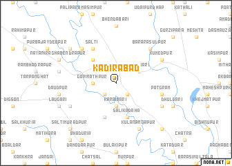 map of Kadirābād