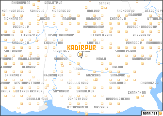 map of Kādirpur