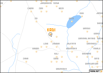 map of Kadi