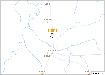 map of Kadi