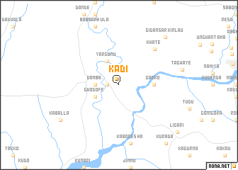 map of Kadi