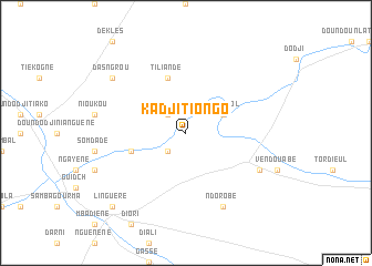 map of Kadji Tiongo